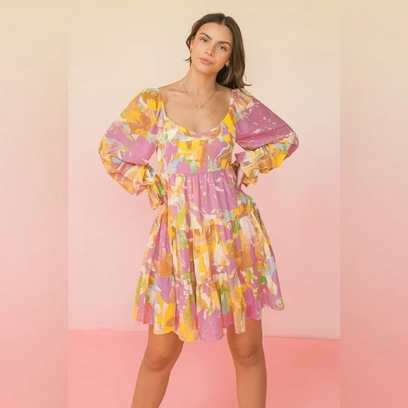 BOHME floral dress | size L - Picture 2 of 6